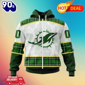 NFL Miami Dolphins Special Design For St. Patrick Day All Over Print Shirts