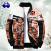 NFL Mickey And Minnie Cincinnati Bengals Puffer Jacket Custom