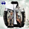 NFL Mickey And Minnie New Orleans Saints Puffer Jacket Custom