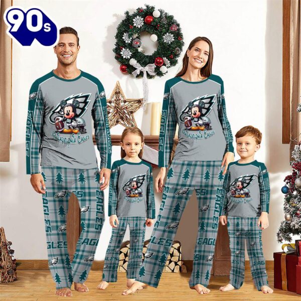 NFL Mickey Mouse Philadelphia Eagles Pajamas Personalized Your Name  Gift Christmas