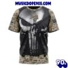 NFL Minnesota Vikings Custom Name Number Skull Camo Veteran Kits T-Shirt