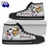 NFL Minnesota Vikings Mickey Edition High Top Shoes For Fans New Canvas Shoes