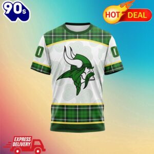 NFL Minnesota Vikings Special Design For St. Patrick Day All Over Print Shirts