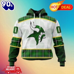 NFL Minnesota Vikings Special Design For St. Patrick Day All Over Print Shirts