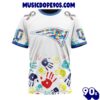 NFL New England Patriots Custom Name Number Autism Awareness Hands T-Shirt