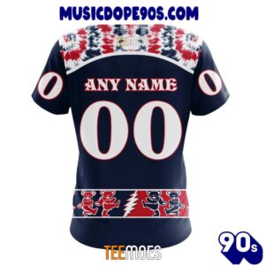 NFL New England Patriots Custom Name Number Grateful Dead T-Shirt