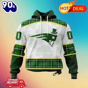 NFL New England Patriots Special Design For St. Patrick Day All Over Print Shirts