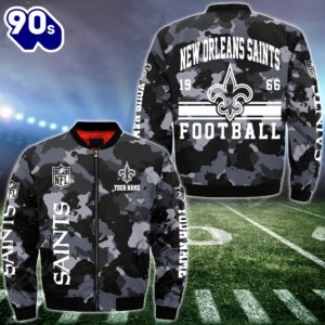 NFL New Orleans Saints Bomber Jacket Custom Your Name  Gift For Christmas