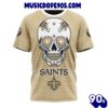 NFL New Orleans Saints Custom Name Number Kits For Dia De Muertos T-Shirt