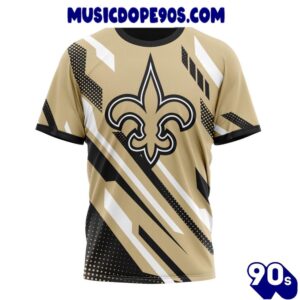 NFL New Orleans Saints Custom Name Number MotoCross Concept T-Shirt