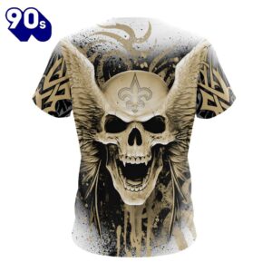 NFL New Orleans Saints Special Kits With Skull T-Shirt