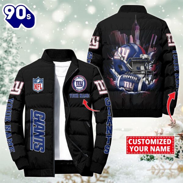 NFL New York Giants City Puffer Jacket Custom Name  – Sport Puffer Jacket