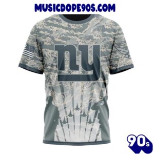 NFL New York Giants Custom Name Number Honor US Air Force Veterans T-Shirt