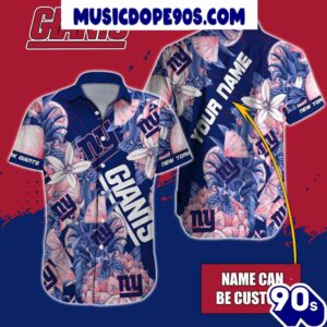 NFL New York Giants Custom Name Special Tropical Fruit Hawaiian Shirt