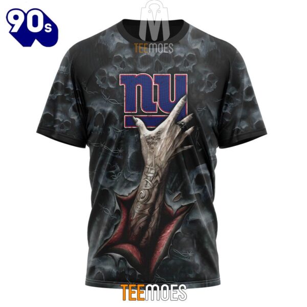 NFL New York Giants Halloween Horror Skull T-Shirt
