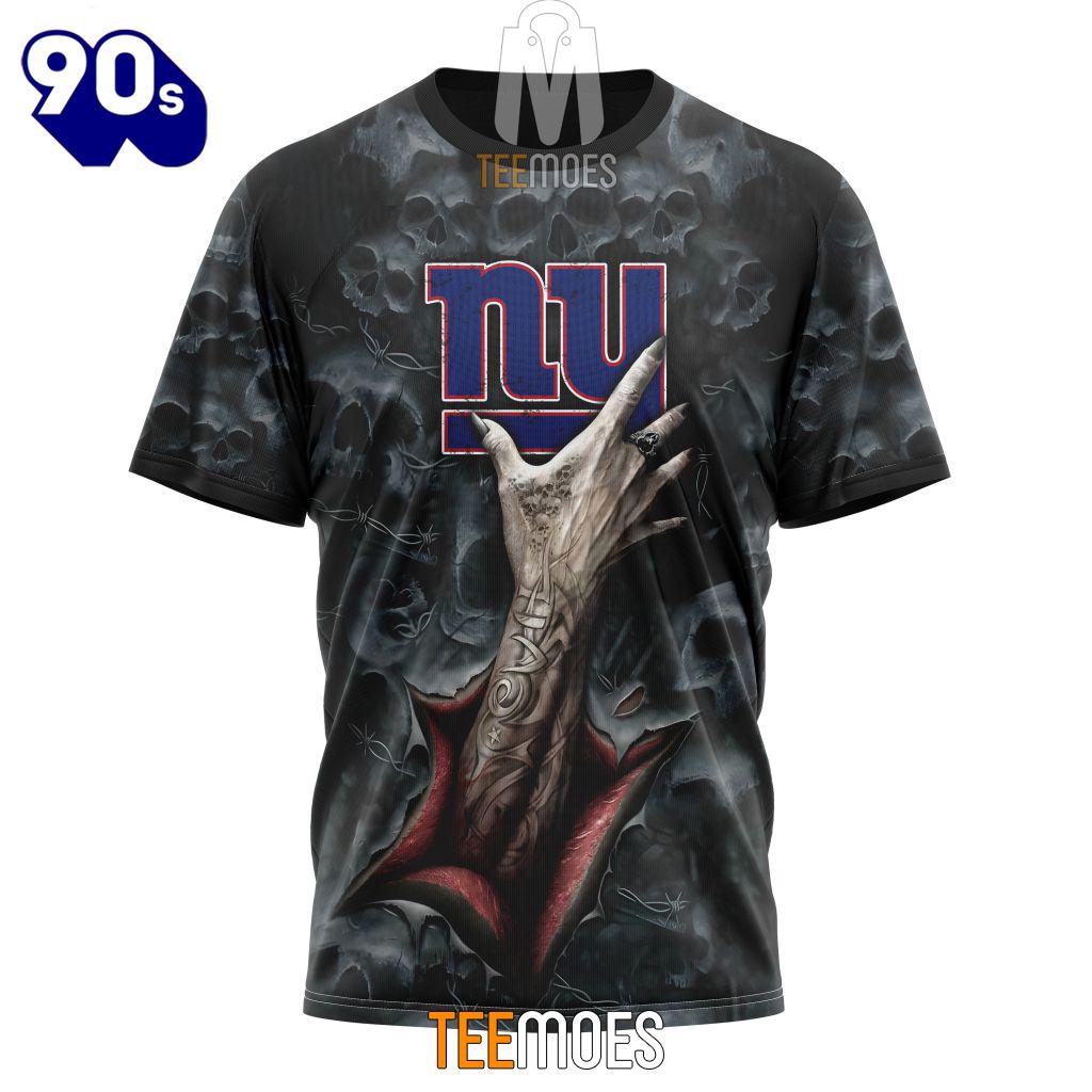 NFL New York Giants Halloween Horror Skull T-Shirt NFL New York Giants Halloween Horror Skull T-Shirt