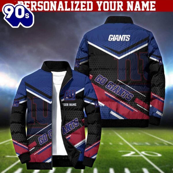 NFL New York Giants Puffer Jacket Personalized Your Name – Sport Puffer Jacket