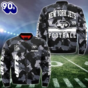 NFL New York Jets Bomber Jacket Custom Your Name  Gift For Christmas