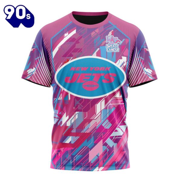 NFL New York Jets Breast Cancer T-Shirt