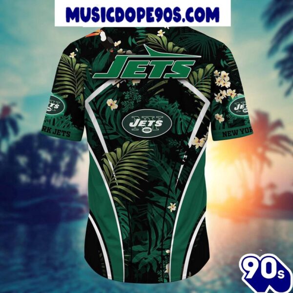 NFL New York Jets Custom Name Flower Summer Tropical Hawaiian Shirt