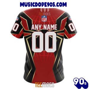 NFL New York Jets Custom Name Number Spider Man T-Shirt