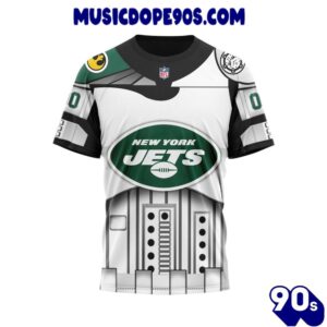 NFL New York Jets Custom Name Number Star Wars T-Shirt