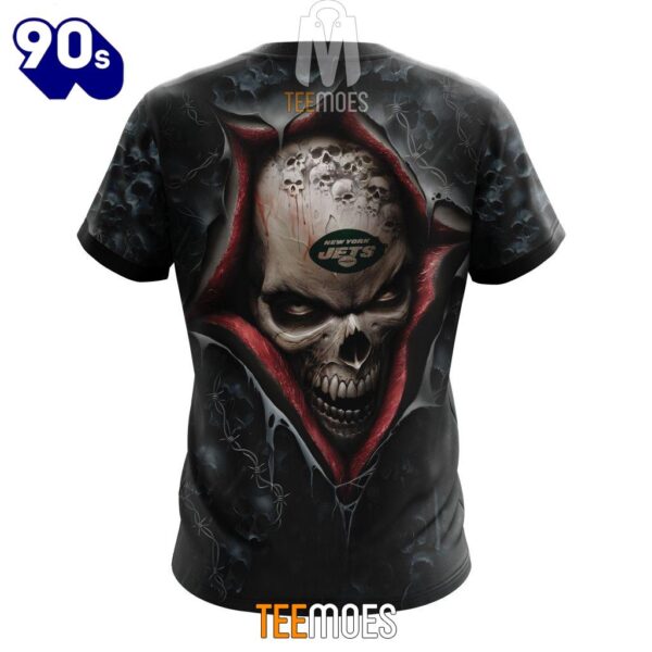 NFL New York Jets Halloween Horror Skull T-Shirt