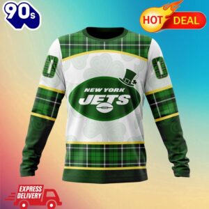 NFL New York Jets Special Design For St. Patrick Day All Over Print Shirts