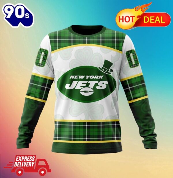 NFL New York Jets Special Design For St. Patrick Day All Over Print Shirts