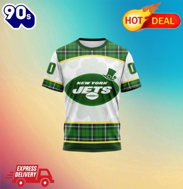 NFL New York Jets Special Design For St. Patrick Day All Over Print Shirts