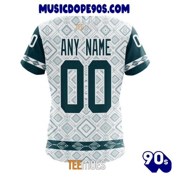 NFL Philadelphia Eagles Custom Name Number Native Pattern T-Shirt