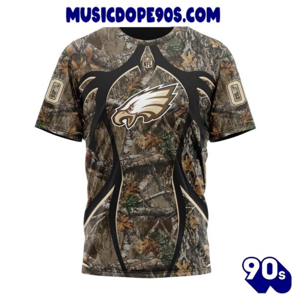 NFL Philadelphia Eagles Custom Name Number Special Hunting Camo T-Shirt