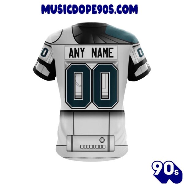 NFL Philadelphia Eagles Custom Name Number Star Wars T-Shirt