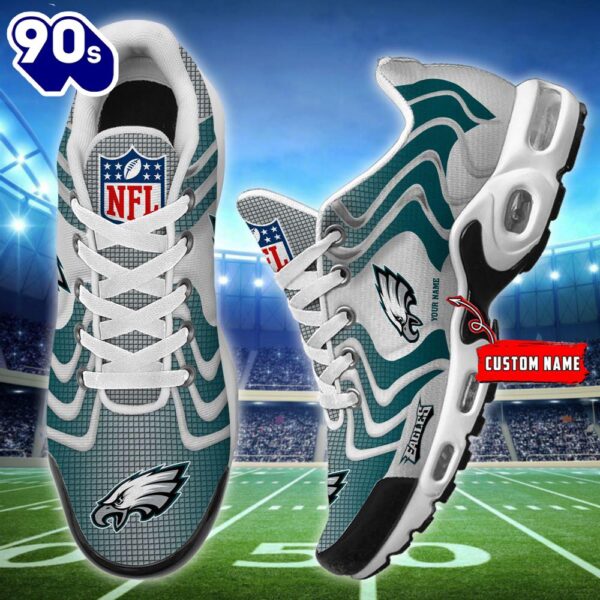 NFL Philadelphia Eagles Football Team TN Shoes – Custom Name