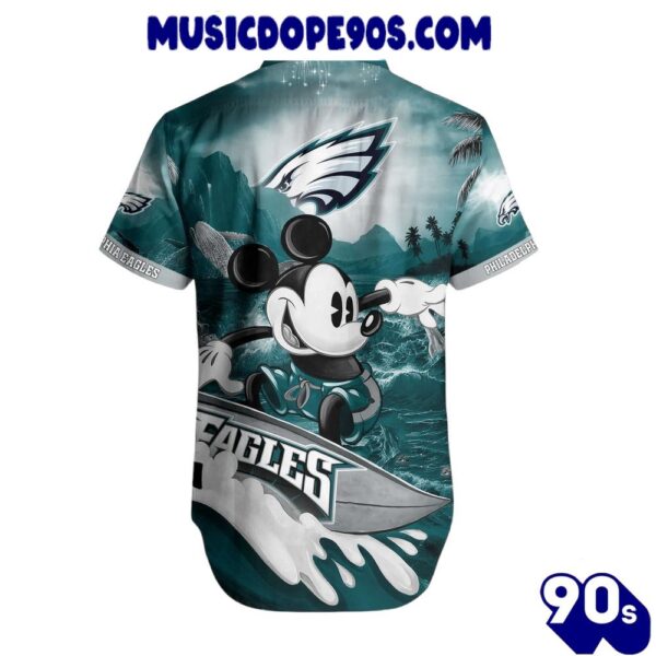 NFL Philadelphia Eagles Mickey Surfing Hawaiian Shirt