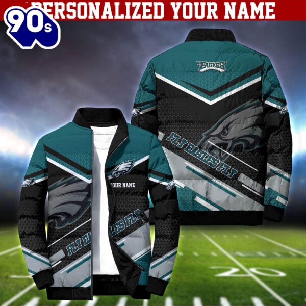 NFL Philadelphia Eagles Puffer Jacket Personalized Your Name – Sport Puffer Jacket