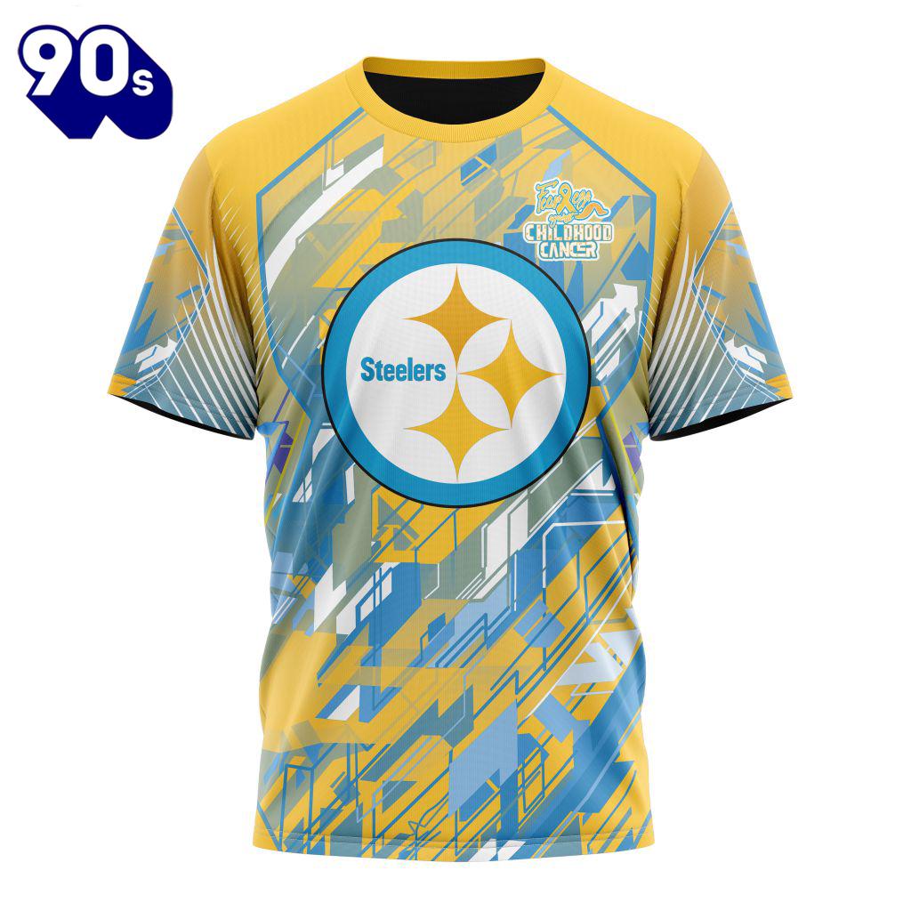 NFL Pittsburgh Steelers Childhood Cancers T-Shirt NFL Pittsburgh Steelers Childhood Cancers T-Shirt