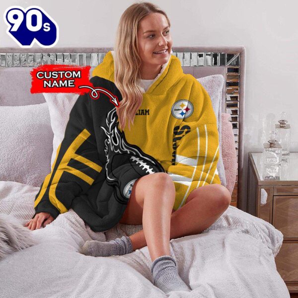 NFL Pittsburgh Steelers Custom Huggle Hoodie