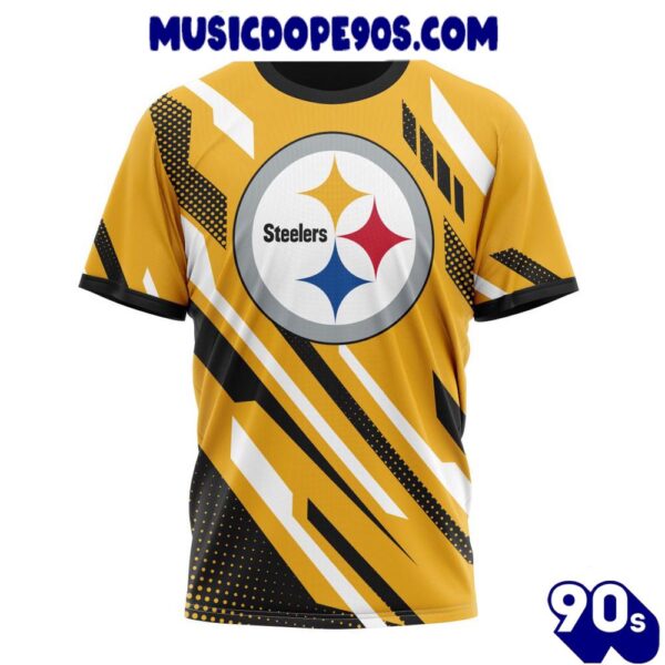 NFL Pittsburgh Steelers Custom Name Number MotoCross Concept T-Shirt