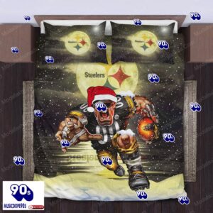 NFL Pittsburgh Steelers Logo Christmas Bedding Sets