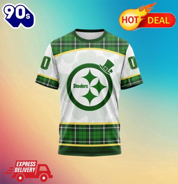 NFL Pittsburgh Steelers Special Design For St. Patrick Day All Over Print Shirts