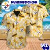 NFL Pittsburgh Steelers Tropical Leafs Hawaiian Shirt