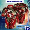 NFL San Francisco 49ers Custom Name Flower Summer Tropical Hawaiian Shirt