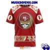 NFL San Francisco 49ers Custom Name Number Grateful Dead T-Shirt