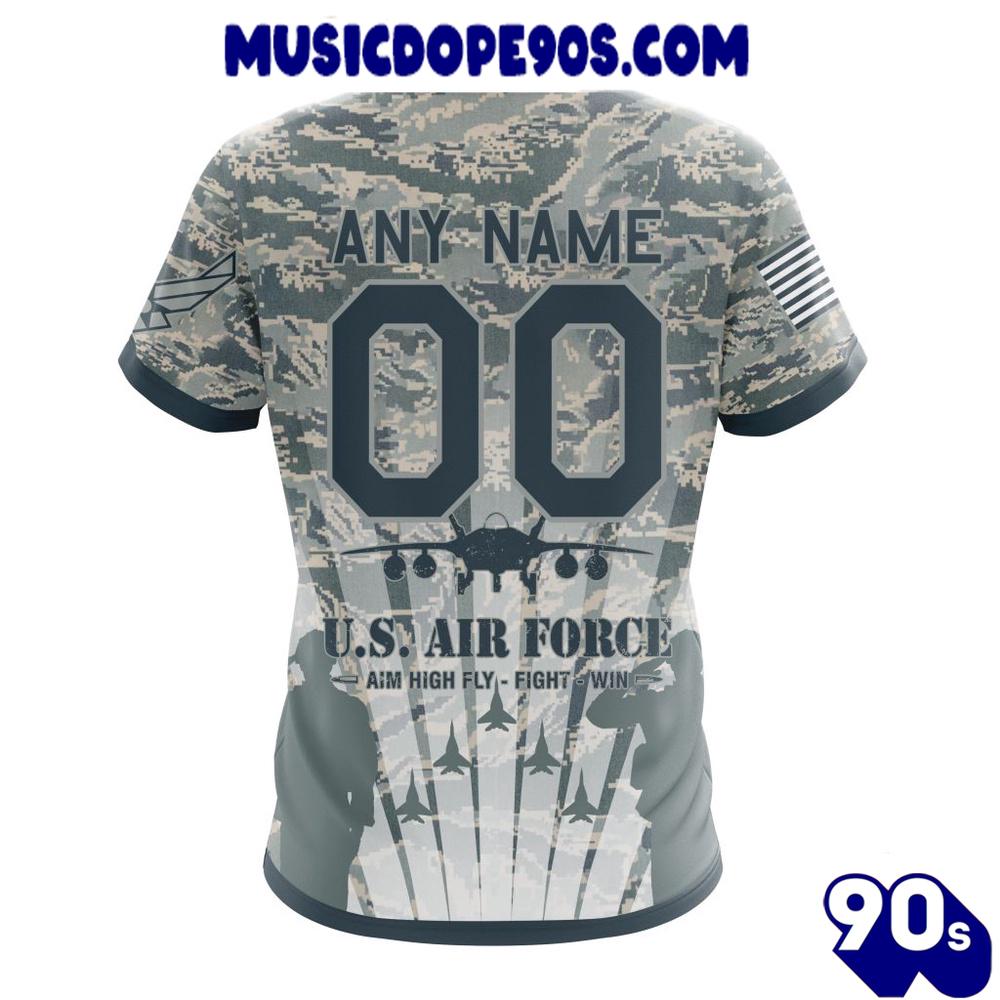 NFL San Francisco 49ers Custom Name Number Honor US Air Force Veterans T-Shirt NFL San Francisco 49ers Custom Name Number Honor US Air Force Veterans T-Shirt