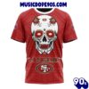 NFL San Francisco 49ers Custom Name Number Kits For Dia De Muertos T-Shirt