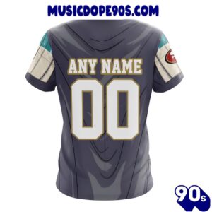 NFL San Francisco 49ers Custom Name Number Mandalorian And Baby Yoda T-Shirt