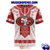 NFL San Francisco 49ers Custom Name Number Native Pattern T-Shirt