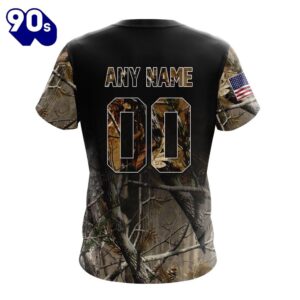 NFL San Francisco 49ers Custom Name Number Special Camo Realtree T-Shirt