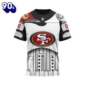 NFL San Francisco 49ers Custom Name Number Star Wars T-Shirt